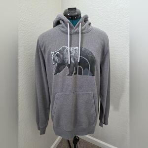 The North Face Bear Graphic Pullover Hoodie Gray Men's Medium